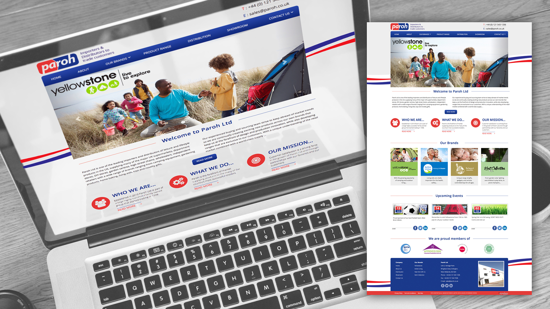 Paroh web design