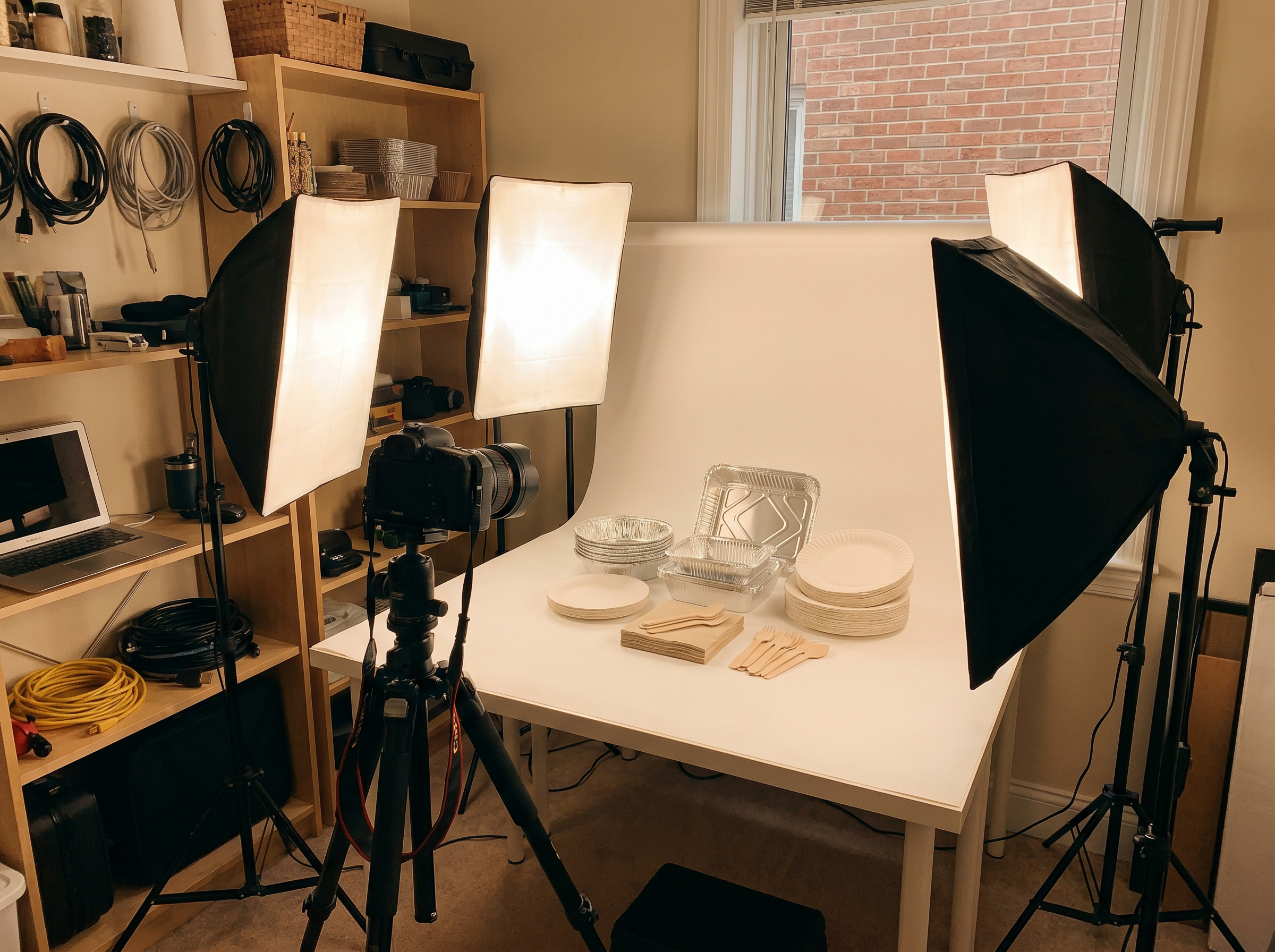Studio packshot setup